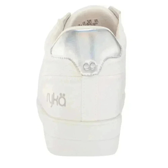 Ryka Wedge Sneakers Womens 8.5 WIDE White Vibe Mesh Zipper Fashion Shoes NEW - Picture 5 of 7